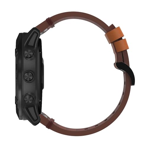Bracelet en cuir chic 20mm idéal au bureau pour Fenix 7S Pro
