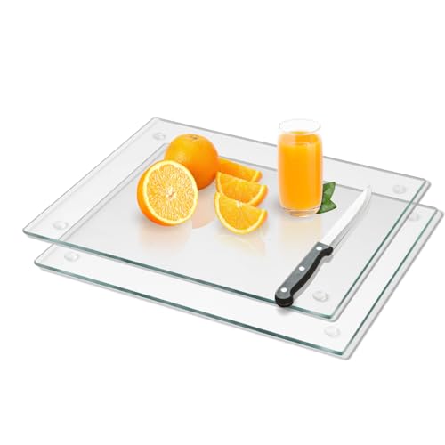 Mymonfif Tempered Glass Cutting Board for Kitchen,...