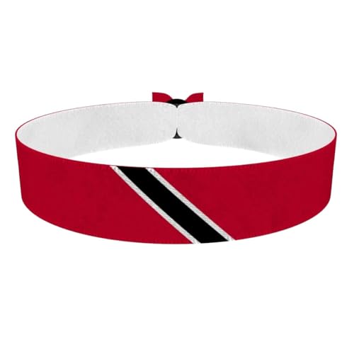 Druck-Palast Bracelet Drapeau Trinité-et-Tobago - Satin Imperméable et Durable - Unisexe pour Festivals et Événements Sportifs - Idées Cadeaux pour Fans de Trinité-et-Tobago