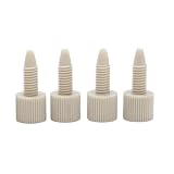 PEEK One-Piece Fingertight Fittings 10-32 for 1/16' OD Tubing, No Ferrule Required, 350 Bar HPLC Connectors...