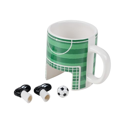 Winkee - Fußball Tasse I Der Sportliche Kaffee Pott für Fußball Fans I Teebecher mit...