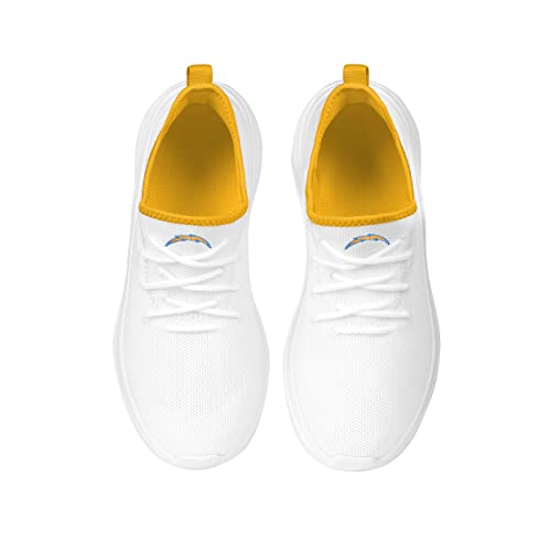 Image of FOCO NFL Womens NFL Team Logo White Athletic Shoes Sneakers