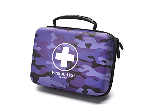 Shbc Waterproof First Aid Kit (228Pcs) With All Basic Or Advanced Supplies You Need. Suitable For Emergencies At Home Or Outside, Travel, Home, Camping, Camouflage Purple #TOP10