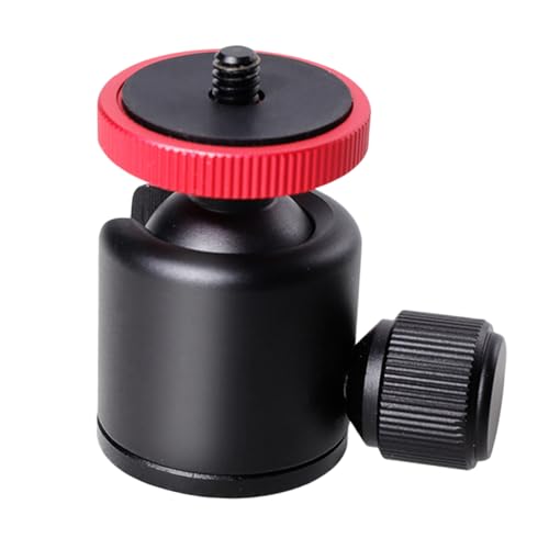 OSALADI Ball Head for Camera Tripod Mini Tripod Head 1/4 Inch Screw Universal DSLR Mount