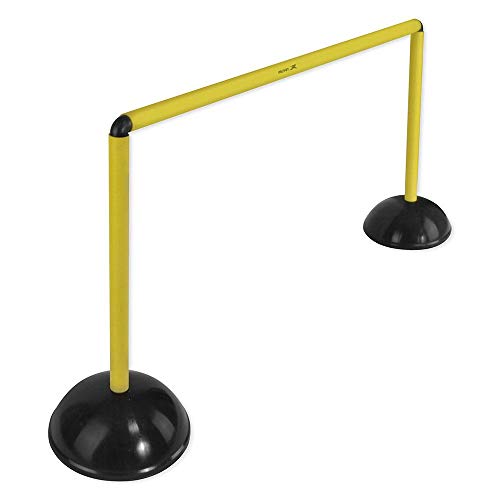 Kit Barreiras de Salto de Plástico - 47cm - 3 unidades - Preto/amarelo - Muvin