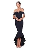 Elle Zeitoune Designer Navy Strapless Formal Ball Gown (Size UK 16)