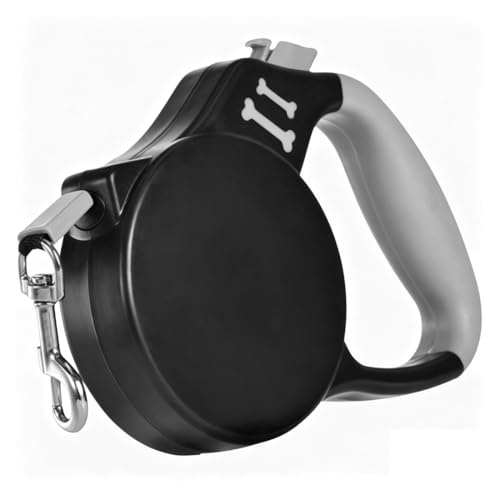 YAZWUR 1 Pezzo Guinzaglio Retrattile Per Cani, Allungabile E Resistente, Automatico Con Collare, 5 Metri Per Cani Medi E Piccoli Fino a 15 kg (Lunghezza 5 m)