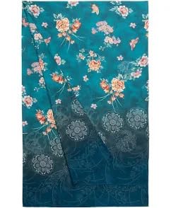 Bassetti ESPERIDI Foulard in 100% cotone, colore petrolio B1, dimensioni: 180 x 270 cm - 9333346