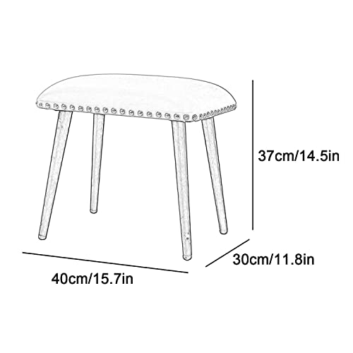 Tabouret de vanité solide capacité 180 kg pour salon et dressing