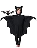 Seawhisper Bat Costume for Kids Girls Boys Toddler Wings Halloween Costumes Black 10