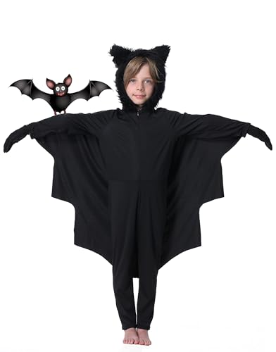 Seawhisper Bat Costume for Kids Girls Boys Toddler Wings Halloween Costumes 8 10 4 5 6 7 12 14 4T 3T 2T