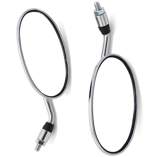 Espejos de aluminio plateados con alta resistencia para moto Shadow 7