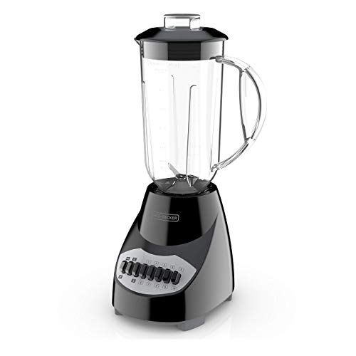 BLACK+DECKER Counter Top Blender, Black, BL2010BPA (Renewed)