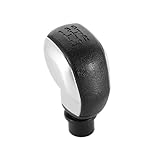 OEM: 16088722ZD Auto Schaltknauf Für Citroen C2/C3/C4/C-Elysee Manuelle Auto 5 Geschwindigkeit Getriebe Stick Schalthebel Kopf Ball Schaltmanschette(Matte Silver)