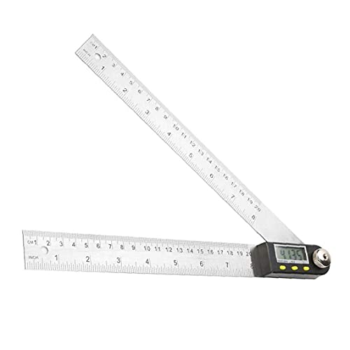 Rapporteur d'angle digital 200mm en acier inoxydable avec écran LCD - 2