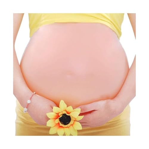 Barriga de Embarazo Realista en Silicona - Simulador Ajustable para Disfraces, Fotos de Maternidad y Cursos de Preparación al Parto