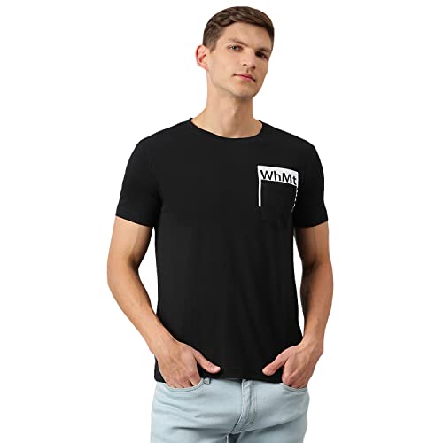 Image of Thomas Scott Men's | Solid | Half Sleeve | Slim Fit | 100% Cotton | Round Neck | Casual Tshirt