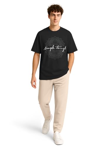 Image of BULLMER Trendy Co-ords with Oversized T-Shirt & Pants Clothing Set for Men | Cotton Blend Cord Set for Men
