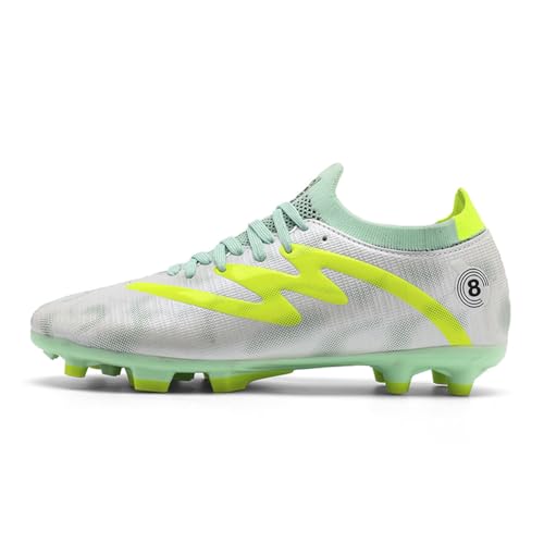 Image of Unisex FG Cleats Training Athletic Non-Slip Long Studs High-Top Football Soccer Shoes for Youth