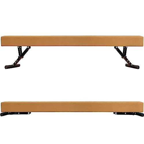 MARFULA Adjustable Balance Beam 8 ft Gymnastic Beam adjustable height for Kids and Teenage of all gymnastic levels Gymnastic Training Beam Gymnastic Equipment for athlete Home and Gym Club Use