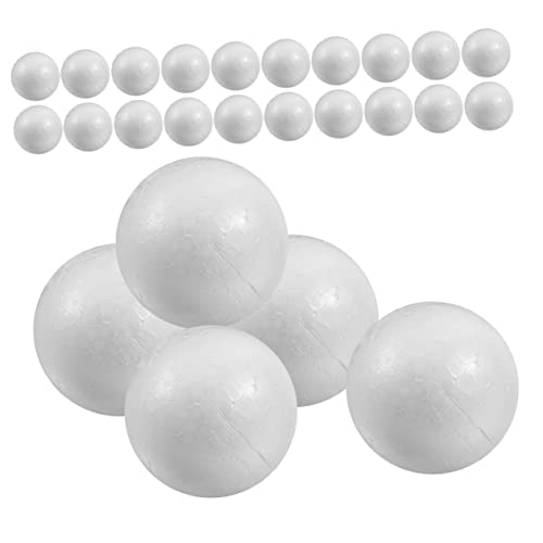 Housoutil 25 Piezas Bolas de espuma para manualidades bolas de espuma suave mini bolas de poliespan bolas poliestireno bolas de espuma de boda DIY modelos de espumas para fiestas