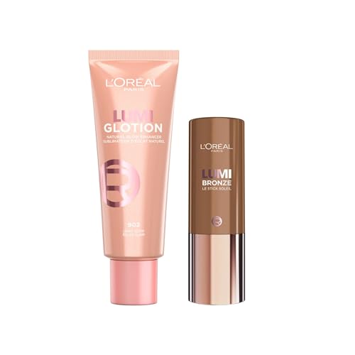 Routine Éclat Soleil L'Oréal Paris : Lumi Glotion Clair 40ml et Lumi Bronze Stick Toasted Sunlight