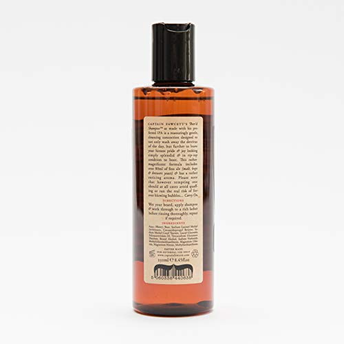Captain Fawcett Beer’d Shampoo 250ml – Premium Beard Shampoo Infused with Hops Extract – Gently Cleanses, Softens & Revitalises Facial Hair for a Fresh, Healthy Beard - Image 4