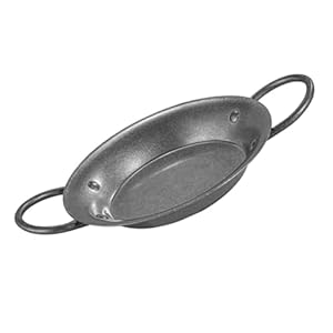 Zerodeko Retro Style Stainless Steel Double Handle Paella Pan Robust Cooking Pot For Seafood Pasta And Frying Must-have Easy Maintenance Kitchen Equipment