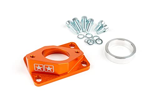 Pipe admission Stage6 34 mm orange évite les pertes de puissance AM6 Derbi