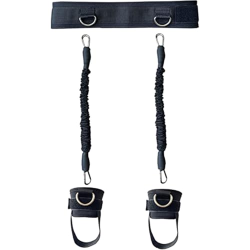 IDEANATEGRATE Bandas de Resistencia para Tobillos para Entrenamiento de Fuerza y Salto Vertical, Material Neopreno Cuero Regenerado y TPR, Juego de 1 Set para Uso en Interiores y Exteriores