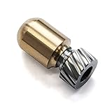 WANERSEN Paracord Bead EDC Necklace Bead, Brass & Titanium