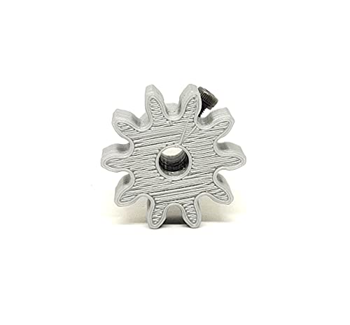 Image of INVENTO 1pcs 3D Printed Plastic Spur Gear 10 Teeth, 30mm dia, 10mm Width, 5mm hole, 2.5 Module for DIY Projects