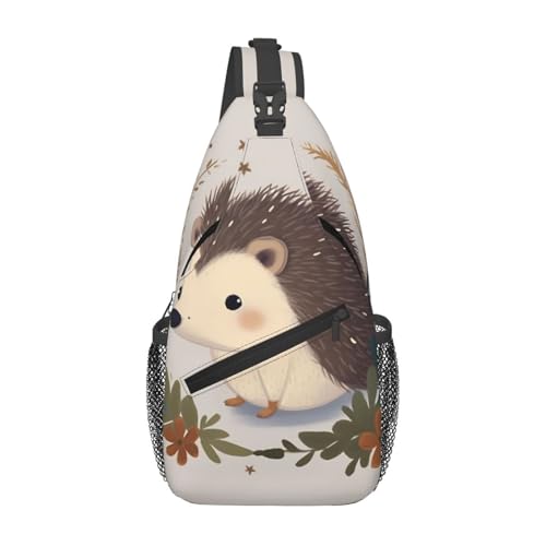 Mochila cruzada para hombre tipo bandolera negra miniatura 1