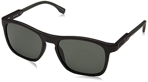 Lacoste L604SND Lunettes de Soleil, Noir-Vert Mat, Taille Unique Homme