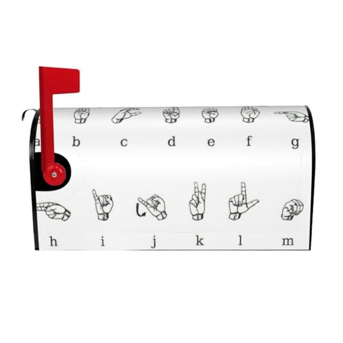 Protezione magnetica per cassetta postale dell'alfabeto, impermeabile, stampa personalizzata per cassette postali