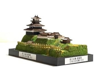 ジオラマ城 完成品□岩国城 復元天守 城コレ ケース付き サイズ(W113×D92