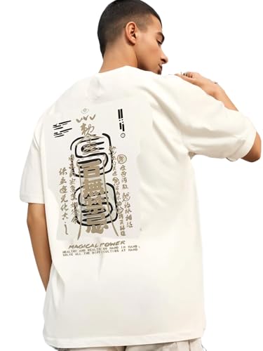Image of Mack Jonney Oversized | Loose Fit | Half Sleeves 100% Cotton Round Neck Printed T-Shirt for Men-MACK208