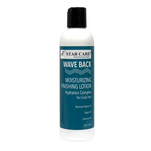 STAR CARE Wave Back Moisturizing Finishing Curl Defining Lotion for Curly Hair Anti-Frizz Moisturizing Leave-In Cream for Curly & Wavy Hair Soft Hold Styling Lotion 8oz
