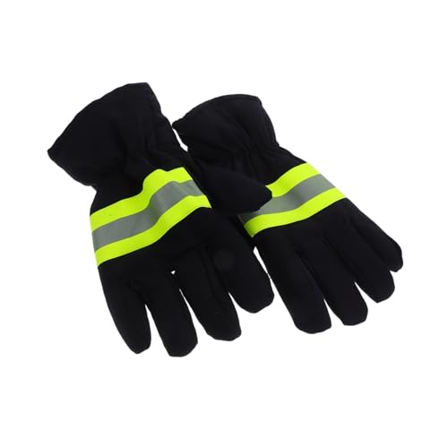 SOESFOUFU 1 Par De Guantes Ignífugos: Guantes De Protección Resistentes Para Extinción De Material Con Aislamiento Térmico Para Un Seguro Al Aire Libre, Fogatas Y