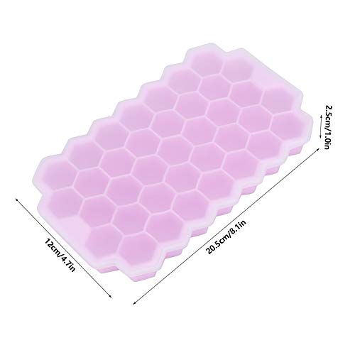 Molde de silicona para cubitos de hielo con tapa y 37 celdas miniatura 6