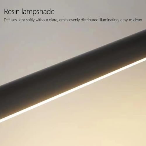 Aplique de pared LED regulable negro y oro de 60cm con mando para dormitorio 3
