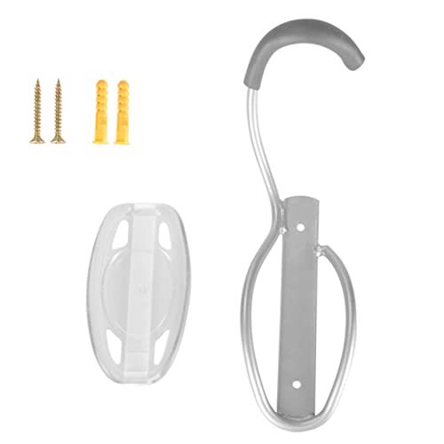 JUMPLAWN 1Set Bike Wall Mount Hanger Vertical Hook for Indoor Bicycle Storage Scratch Resistant Ring Durable Expansion Screws for Garage Shed Use Fits Mountain