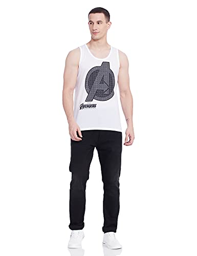 Image of Inkast Marvel Avengers Printed Men's Vest - White