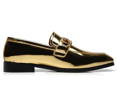 Men's Tuxedo Patent Leather Loafers Dress Shoes2