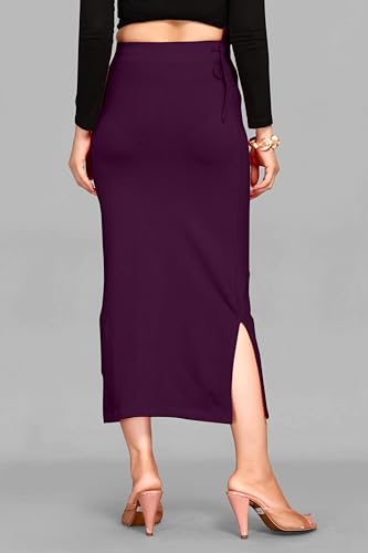 Image of ALYNE Blended Saree Shapewear Petticoat for Women, Women's Blended FullElastic with Drawstring Saree Shapewear, Skirts for Women,Shape Wear Dress for Saree