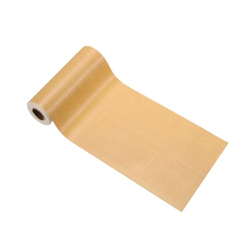 Image of PATIKIL Wood Grain Tape 4.7 inch x 32 ft, Self-Adhesive Wood Texture Repair Tape Realistic Wooden Effect Patch for Furniture Cabinets Floor Walls, American Oak
