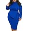 SEMATOMALA Women's Button Down Denim Maxi Dress - Ruffle Hem, Mermaid Fishtail, Hip Packaged, Blue Jeans Skirt