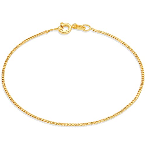 Image of Amazon Essentials Sterling Curb Chain Bracelet