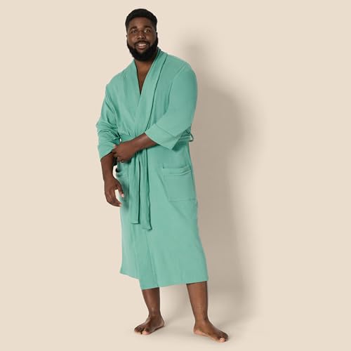Image of Amazon Essentials Men's Lightweight Cotton Waffle Bathrobe (Available in Big & Tall)
