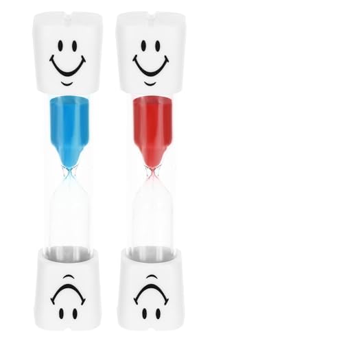 Reloj de arena para niños, reloj de arena para niños, reloj de arena para limpiar los dientes, 3 minutos para niños pequeños, juego de relojes de arena divertidos para niños pequeños, juego de reloj